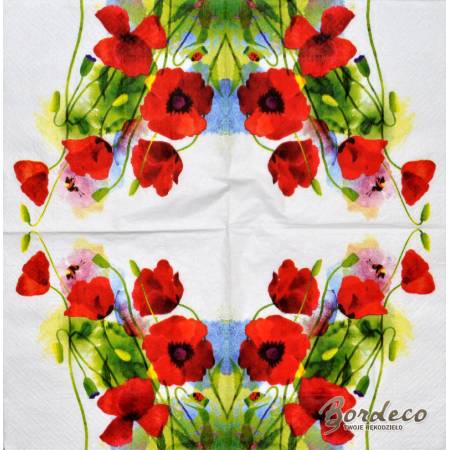 Serwetka do decoupage seria TETEaTETE maki malowane 33x33